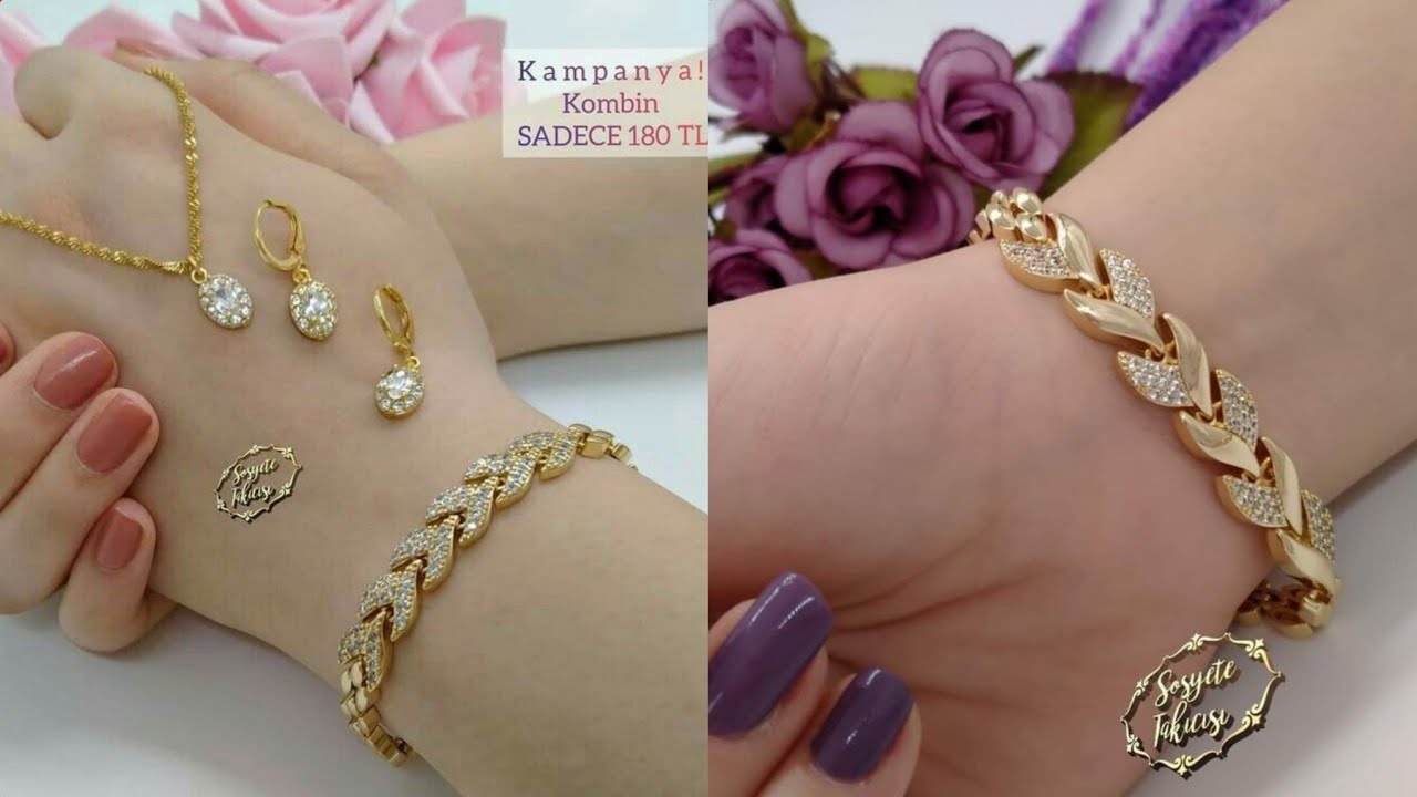 New stylish gold bracelet designs for girls | gold bracelets, new ...