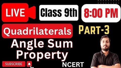 Quadrilaterals 01 | Angle Sum Property | Properties of Parallelogram | Class 9th | NCERT| @Mathelogy