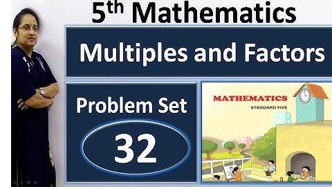 5th Math problem set 32 | 5th std math  Multiples and Factors Problem set 32