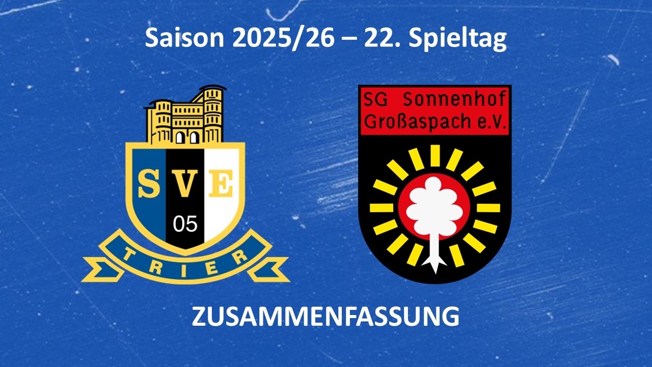 SVE-TV: Eintracht Trier vs. Sonnenhof Großaspach - Highlights (22. Spieltag Saison 25/26)