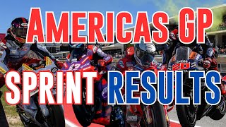 Americas Motogp Sprint  Results |  Motogp News 2024