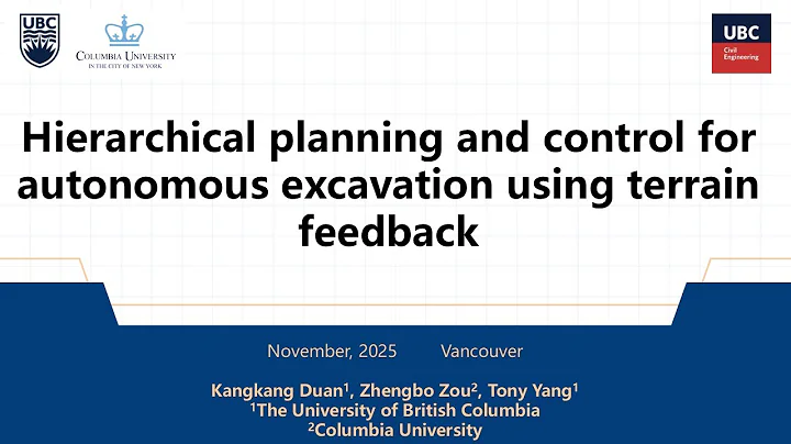 Hierarchical planning and control for autonomous excavation using terrain feedback