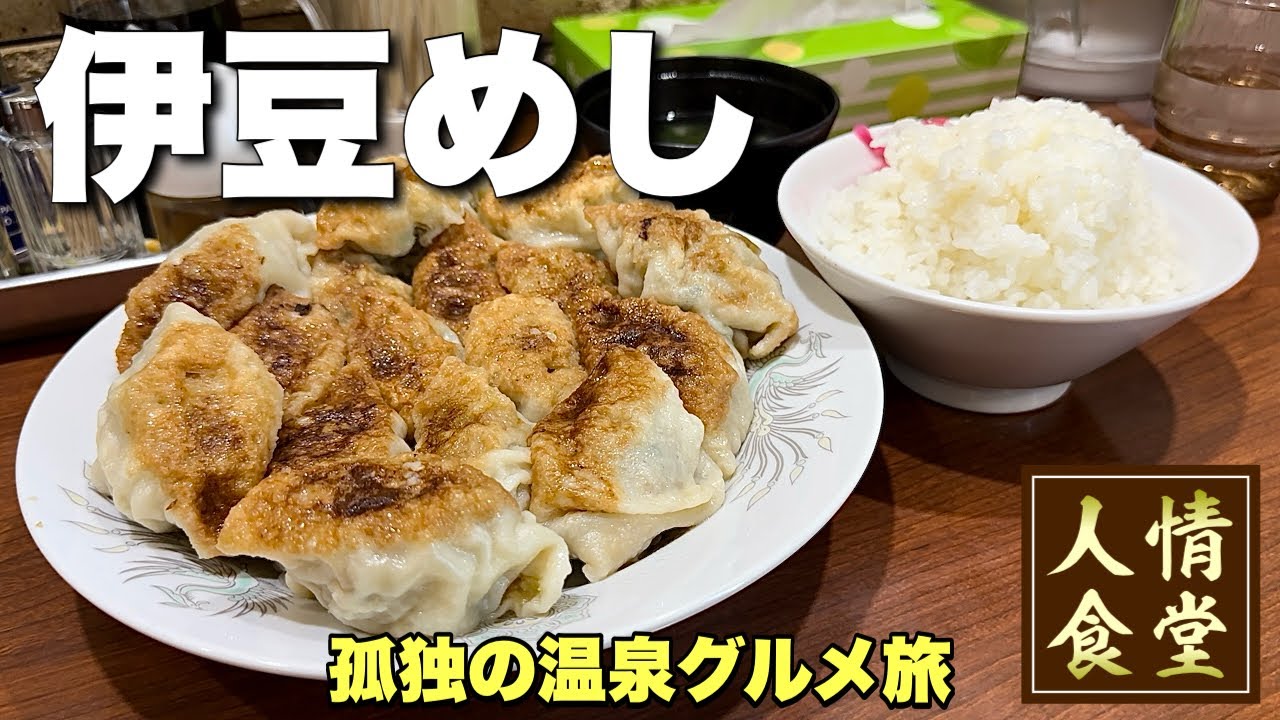 53歳おっさんの休日【伊豆旅行】肉汁したたるジューシー餃子から最強温泉へ『飯テロ』Travel Japan Izu Shizuoka/北口亭/大東館/観月/沼津餃子/伊東温泉
