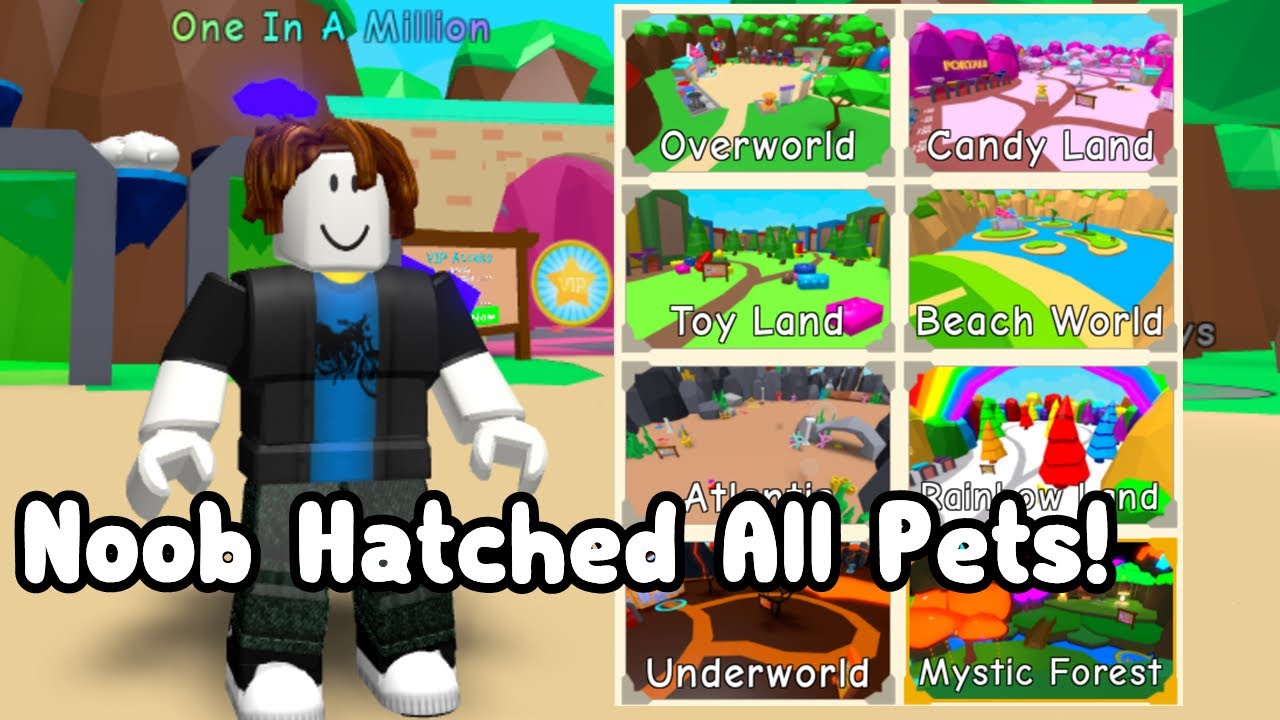 Noob Hatched All Pets In Bubble Gum Simulator! All Index Reward! Roblox 