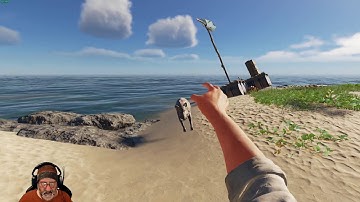 Stranded Deep - Fighting Giant Hog!