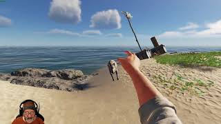 Stranded Deep - Fighting Giant Hog!