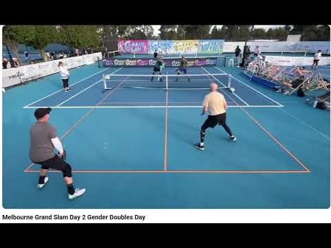 Men's 60+ final matches,  best of 3. Abbreviated highlights edited and narrated by David Birrell.