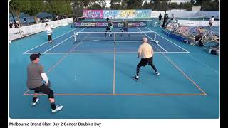 Men's 60+ final matches,  best of 3. Abbreviated highlights edited and narrated by David Birrell.
