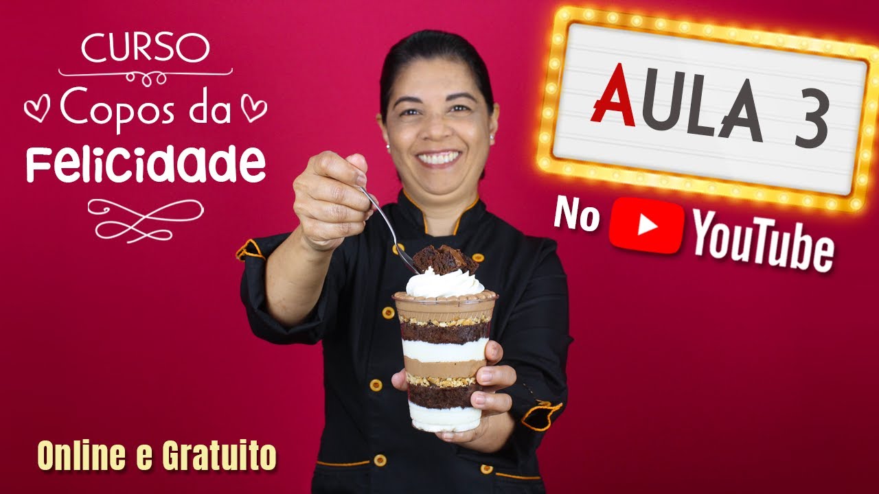 CURSO GRATUITO DE COPOS DA FELICIDADE - AULA 3 - CHEF SILVIA NICOLAU