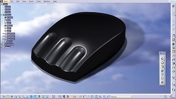 Mouse part 2 - Part Design / Generative Shape Design  - CATIA V5