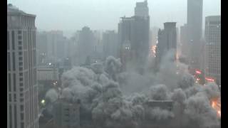 118-meter building demolished in NW China