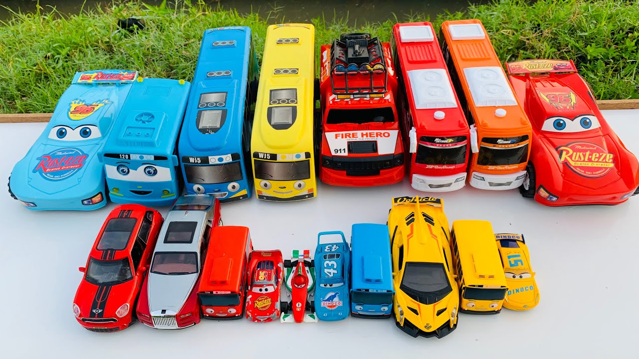 Mobil Mobilan Truk Oleng, Mobil Truk Molen, Mobil Balap, Truk Pasir, Mobil Roket, Damkar, Tayo #7752