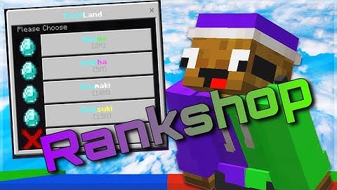Rankshop plugin pocketmine [Review] :D