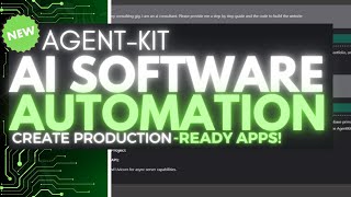 AgentKit: Create Production-Grade Software Apps with AI toolkits! screenshot 4