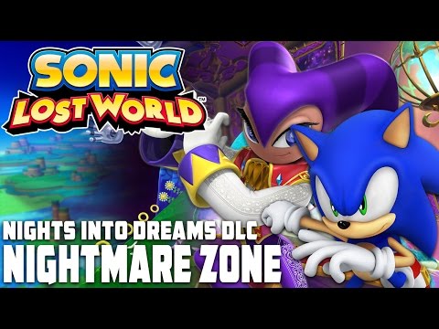 Sonic Lost World (Wii U) - Nights into Dreams DLC - Nightmare Zone (Deadly Six DLC) [HD]