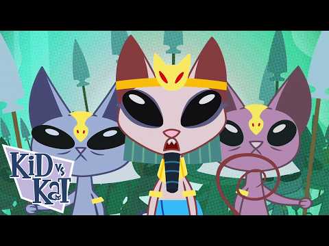 Ancient Alien Cat Attack! Museum Mystery! | Kid vs. Kat - WildBrain | Movies for Kids