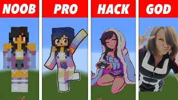 NOOB VS PRO VS HACKER Minecraft Pixel art✨Aphmau