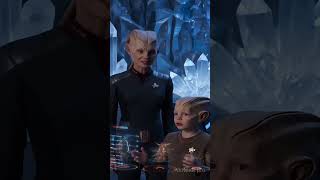 Tech & Sci-Fi Starship Over Crystal Caverns Live Wallpaper for Android