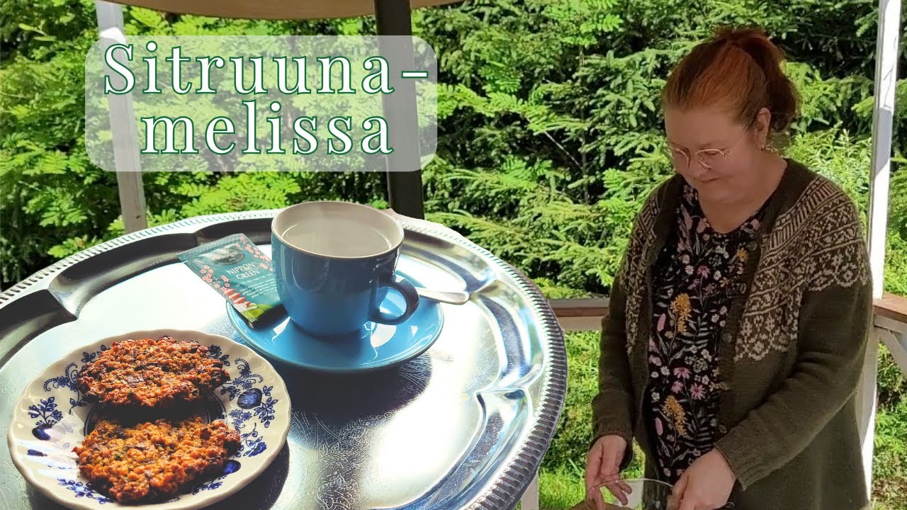 Sitruunamelissa kaurakeksit