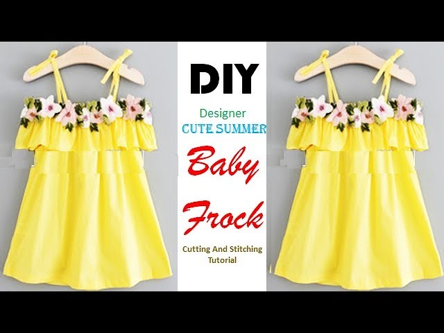 kids summer simple cotton frock cutting and stitching step by step  video  Dailymotion