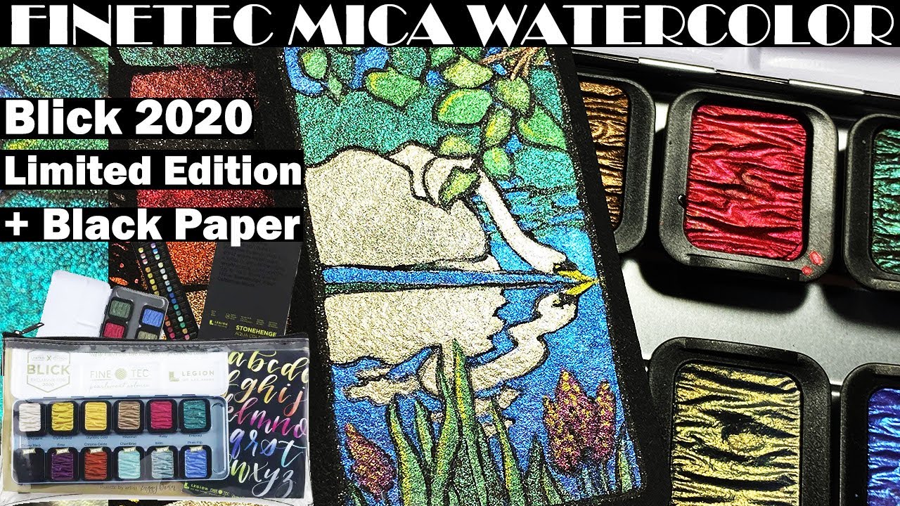Finetec Watercolor Review 2020 Limited Special Edition Peggy Dean Stonehenge Aqua Black Cotton Paper
