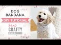 How to make a dog bandana? Dog scarf tutorial - Sew Crafty by AGF