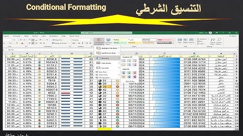 التنسيق الشرطي Conditional Formatting سلسلة ميكروسوفت اكسل المتقدم Microsoft Excel Advanced