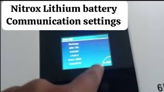 Inverex Nitrox Hybrid inverter Lithium battery Communication settings #lithiumbattery 