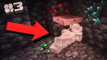 I Found Diamonds With This Weird Mining Trick in Minecraft! [3]