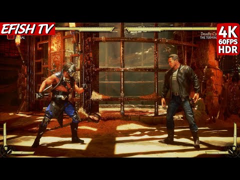 Kabal vs The Terminator (Hardest AI) - Mortal Kombat 11