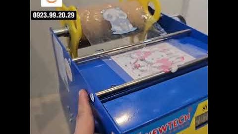 Hướng dẫn lắp cuộn màng máy dập cốc Newtech X10B1 #maydapcoc #maydapcocnuocmia