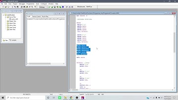 Simulación MPLAB (Resta de datos y subrutinas de retardo)