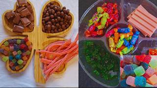 Candy Platter Filling Asmr 🍬 Satisfying Sweet Mix Compilation