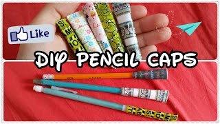 Back to school supplies: Paper Pencil Caps DIY!