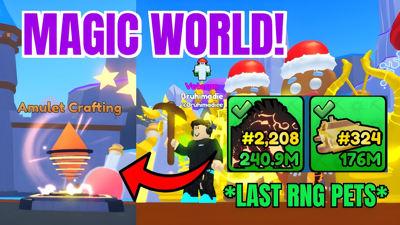 New MAGIC World & Insane RNG Secrets! (Pickaxe Simulator)