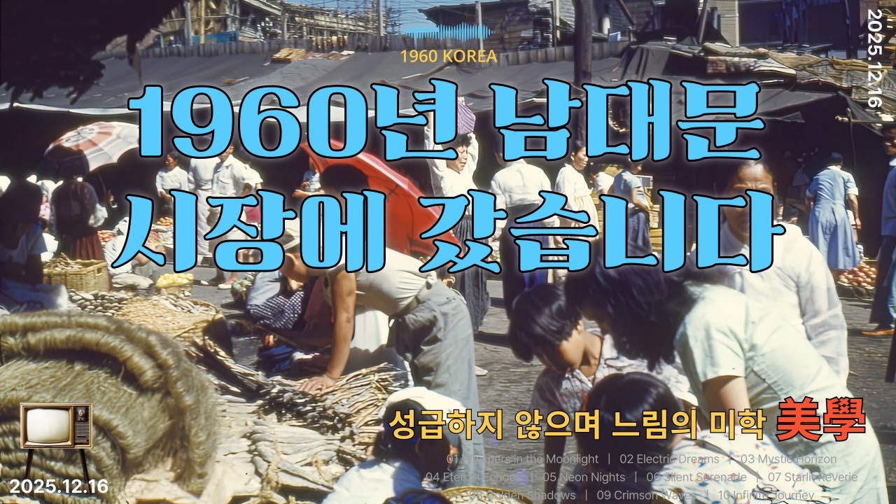 1960년대 남대문 시장에 갔습니다(초고화질)1960 Namdaemun Market