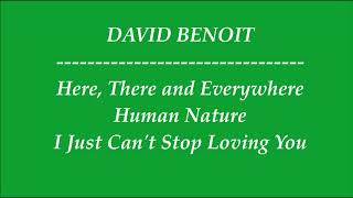 hd David Benoit  Here There And Everywhere  Human Nature  I Just Cant Stop Loving You