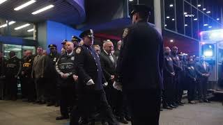 Police Dignified Transfer for Fallen Officer, Jonathan Diller - Queens NY