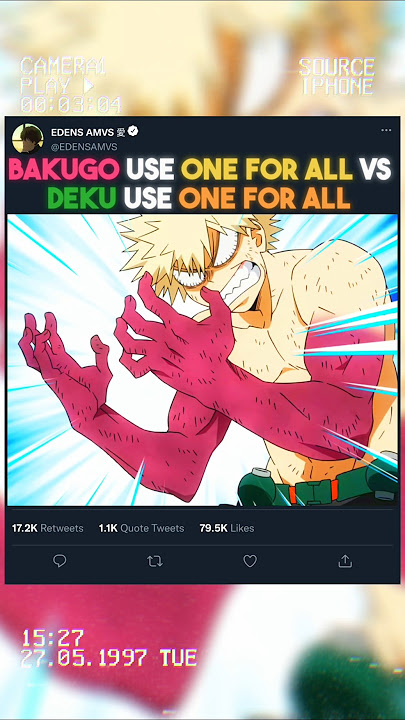 BAKUGO UTILISE ONE FOR ALL VS DEKU | #myheroacademia #edit #amv #mha #anime #mangaedit
