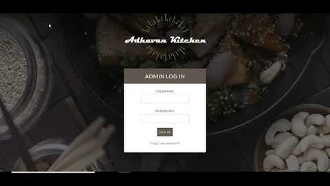 how to order food online | billing and admin panel