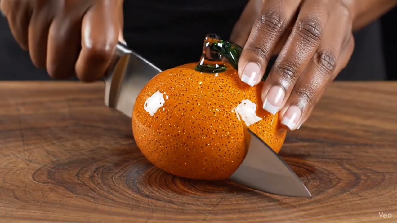Real or Glass? 😱 Amazing Glass Fruit Slicing ASMR | Unbelievable Satisfying Video! ✨