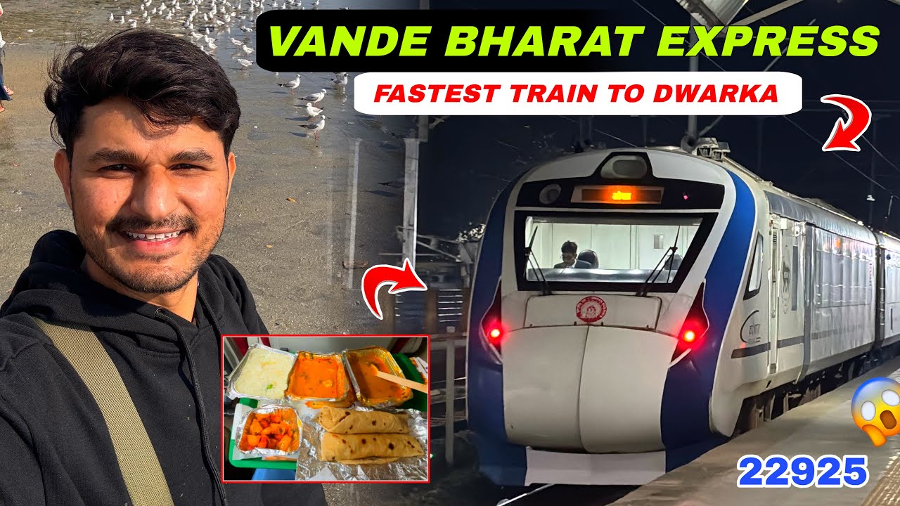 Ahmedabad To Dwarka (Okha) Vande Bharat Express || Honest Food Review || Fastest Train To Dwarka 