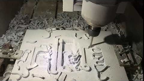CNC engraving machine foam cutting video