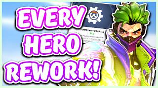 Every HERO CHANGE in Overwatch COMMUNITY CRAFTED Mode