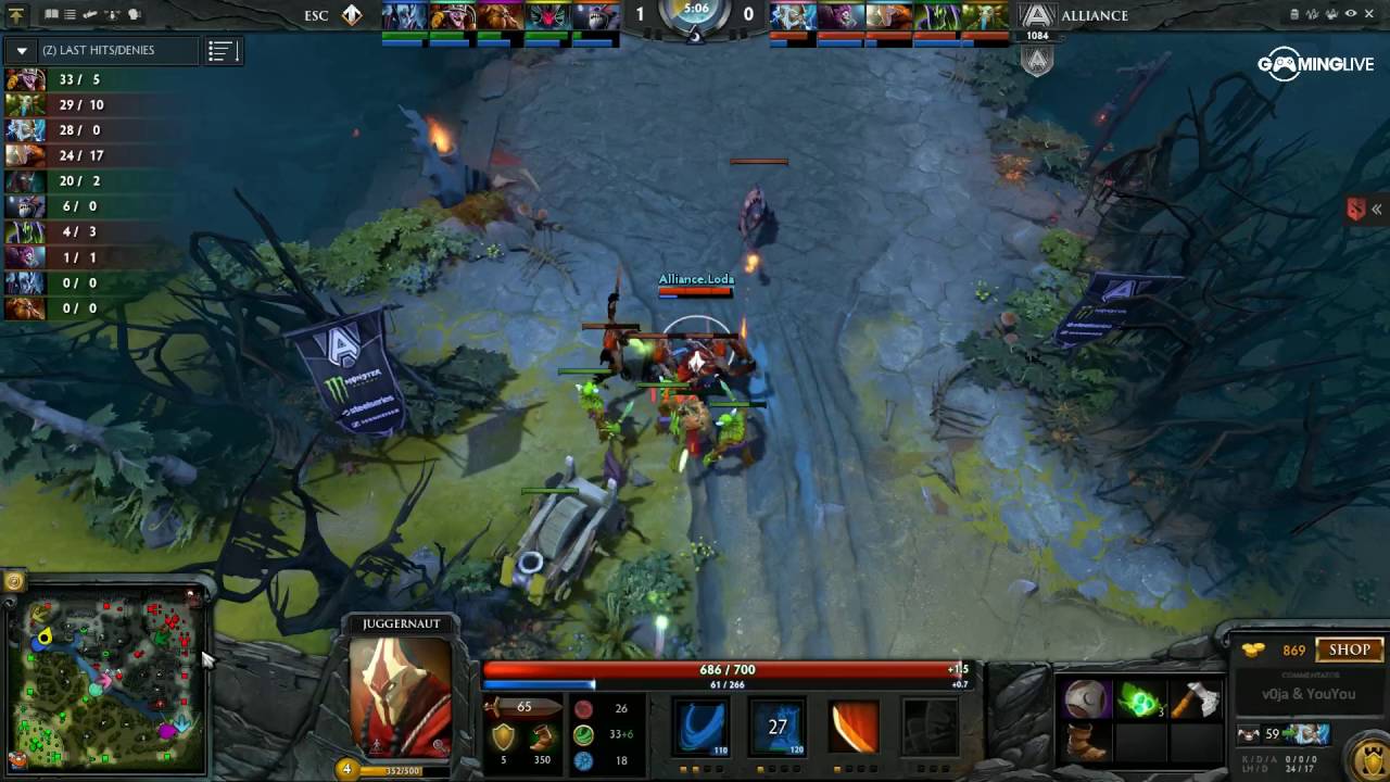 [The International 6 EU Qualifier Team] Escape Gaming vs Alliance – Dota 2 FR