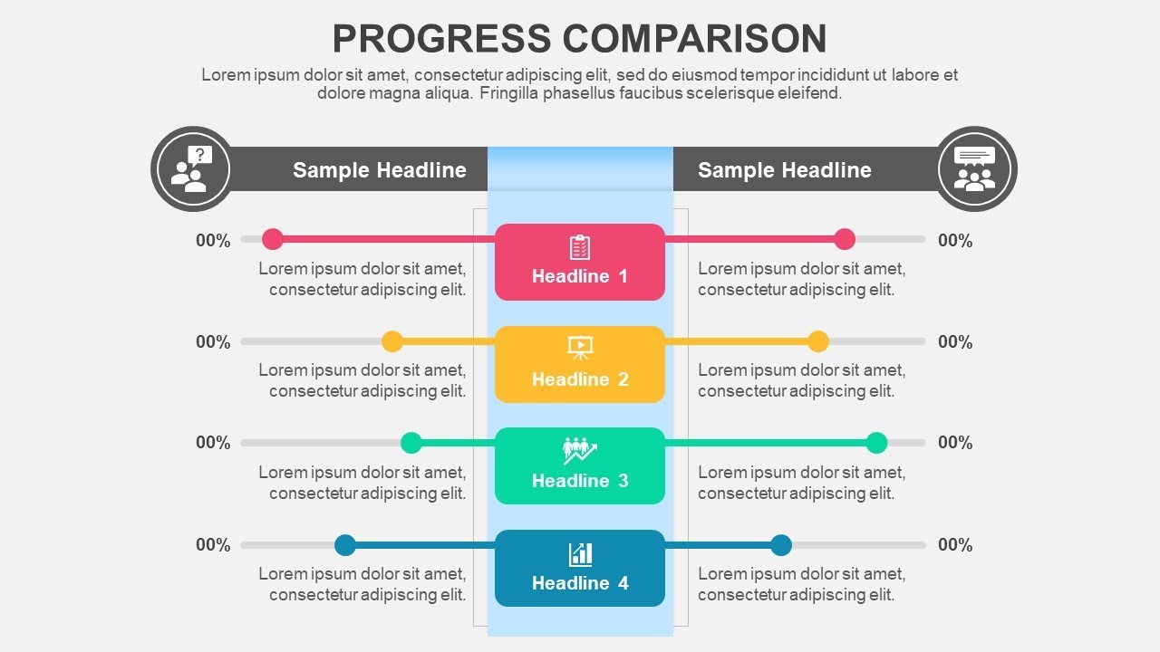 Progress Comparison Animated PPT Template - YouTube