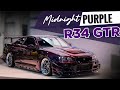 Crazy Midnight Purple R34 Nissan Skyline GTR SEMA Build!