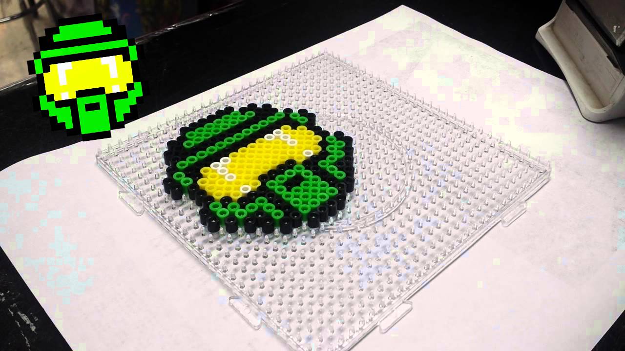 Halo Perler Pixel Art Perler Beads Hamma Beads YouTube