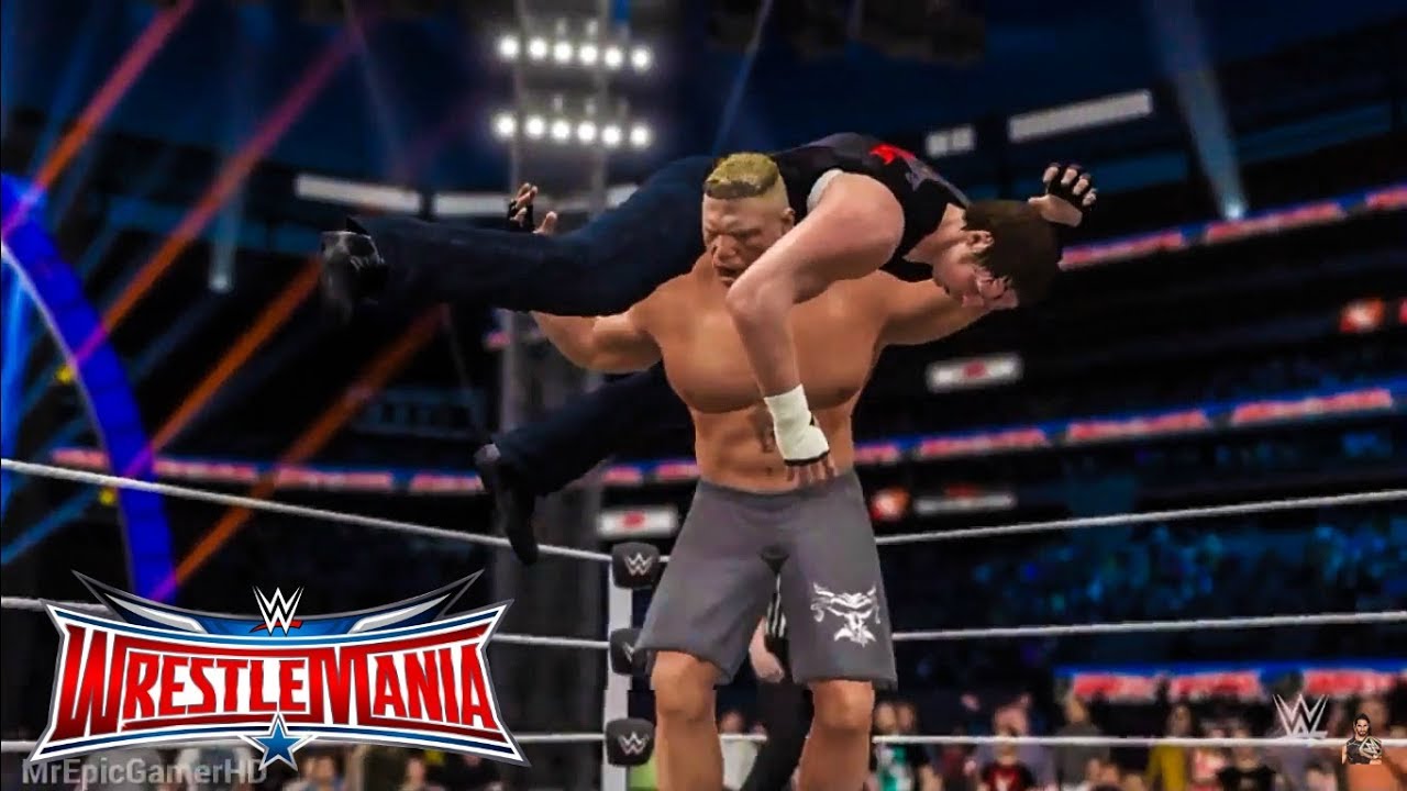 WWE 2K17 Dean Ambrose vs. Brock Lesnar No Holds Barred