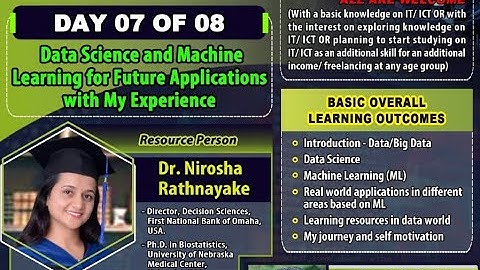 Session 07 of 08-Data Science and Machine learning for Future Applications with my experience.